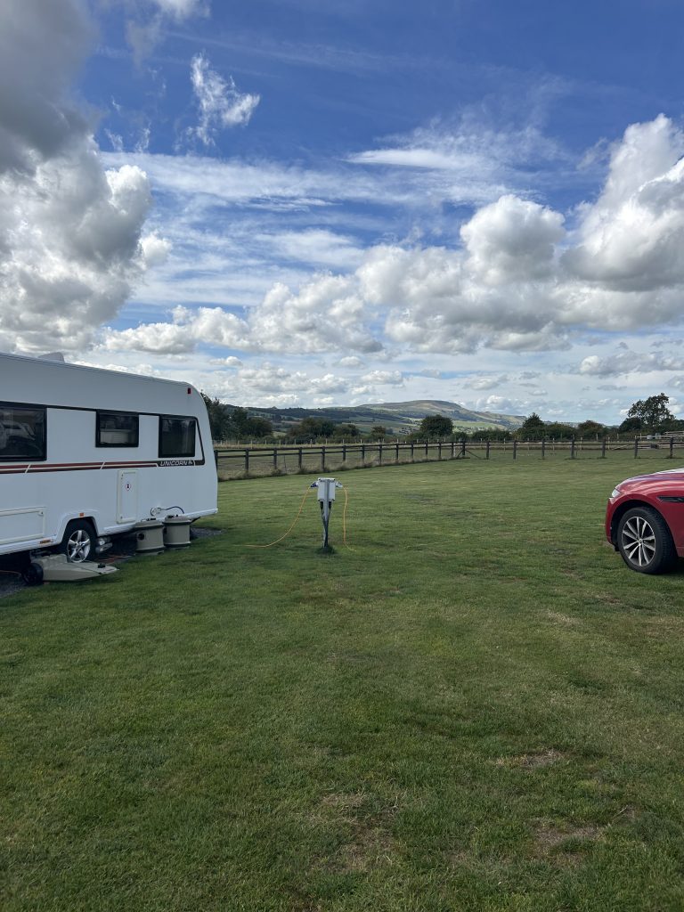 Caravan Park Yorkshire Dales, Caravan Park Wensleydale, Caravan Park Leyburn. England, UK.