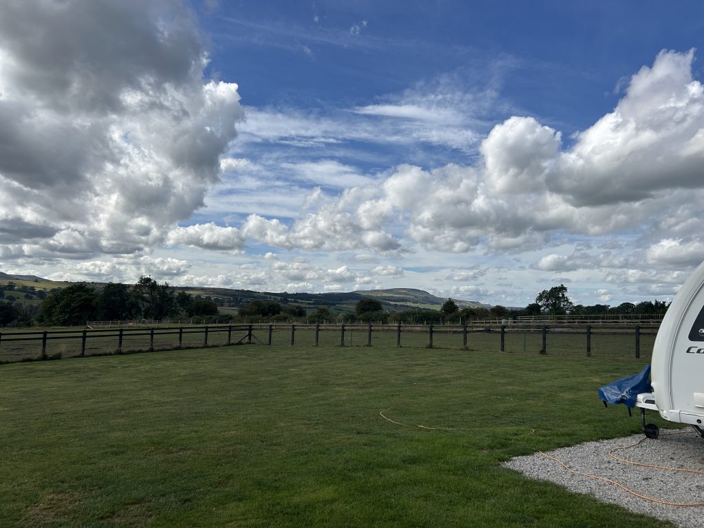 Caravan Park Yorkshire Dales, Caravan Park Wensleydale, Caravan Park Leyburn. England, UK.
